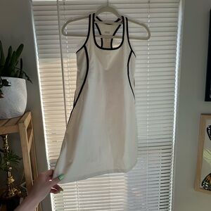 White girlfriend collective tennis dress